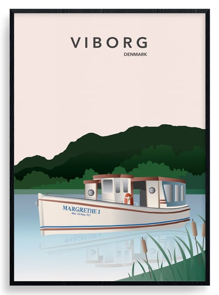 Plakat | Køb Viborg Plakat online | Wallstickerland.dk