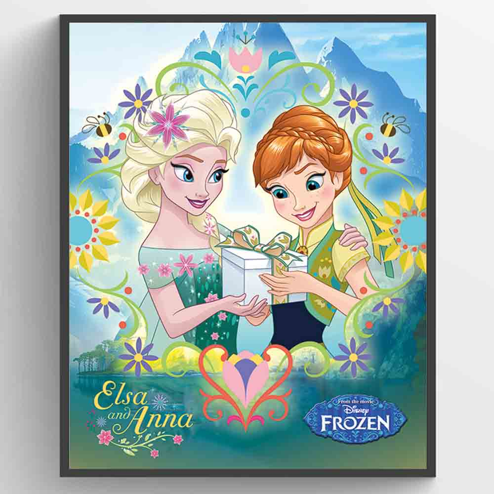- Anna & Elsa Frame Plakat