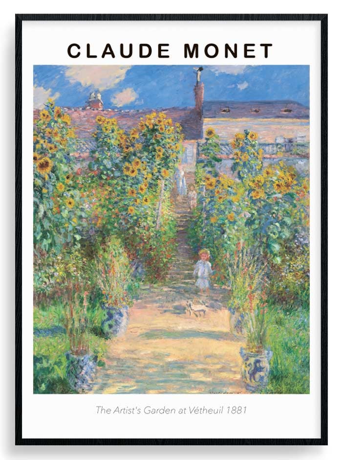 クロード・モネ、The Artist's Garden at Vetheuil The Artist's Garden at Vétheuil by Claude Monet
