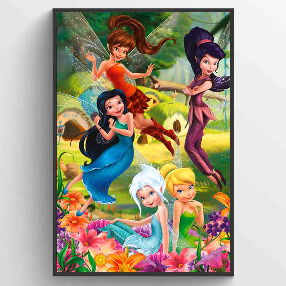 Altid binær ekskrementer Disney Fairies Flowers Plakat
