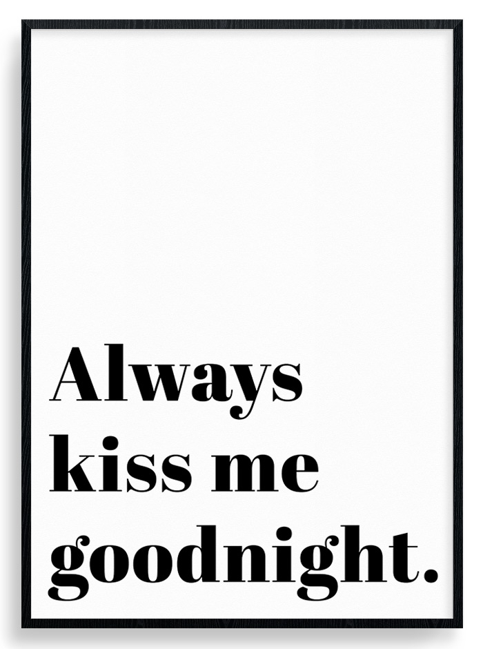 Always kiss plakat