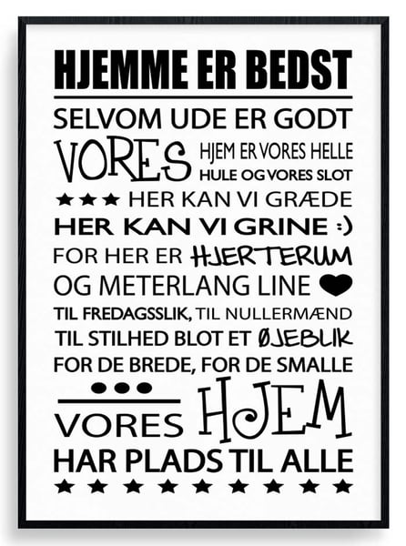 Plakat med citater Køb citater Wallstickerland.dk